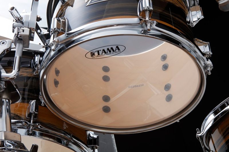 Tama CK52KRS-NET Superstar Classic MA 5-del Shell-kit, Natural Ebony Tiger Wrap