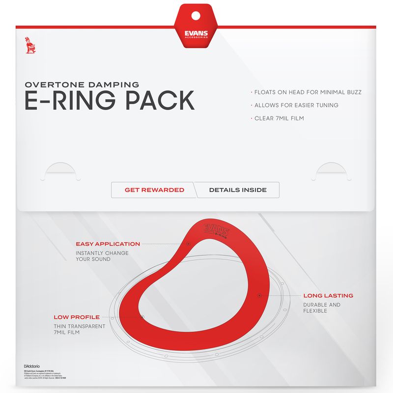 Evans ER-STANDARD E-Ring Standard pack 12