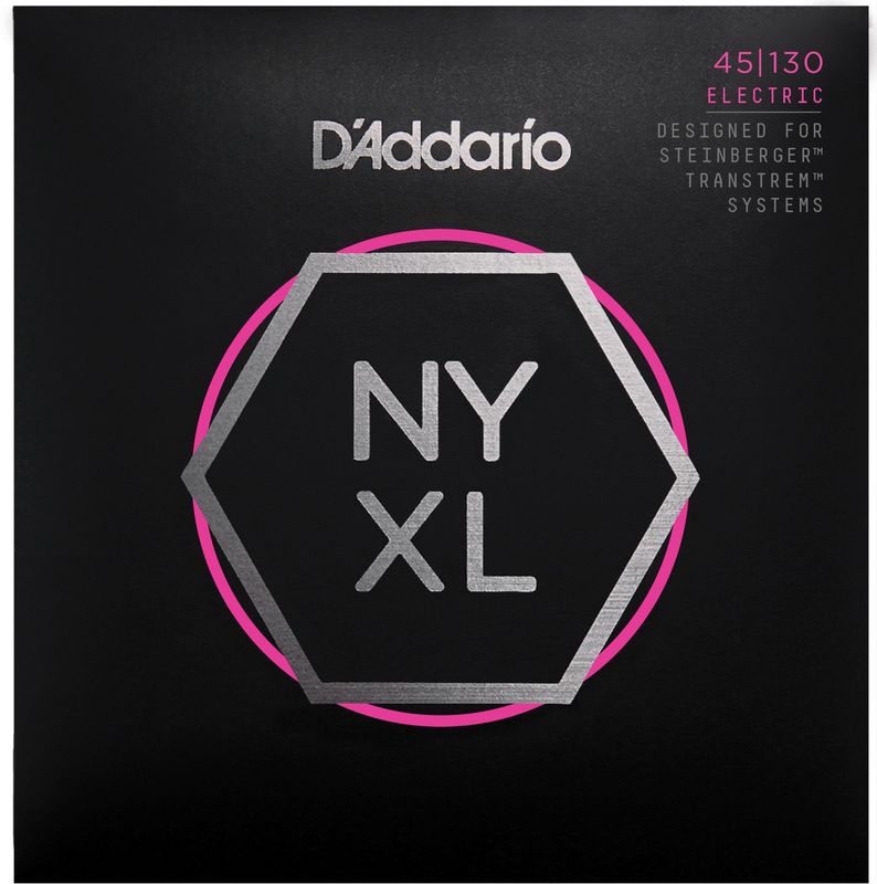 D'Addario NYXLS45130 Strängset NYXL Elbas Double Ball/Steinberger 045-130