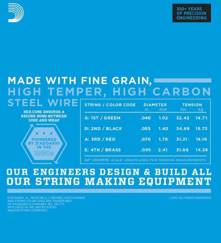 D'Addario EXL220BT Strängset Elbas Nickel Wound 040 - 095 (Balanced Tension)