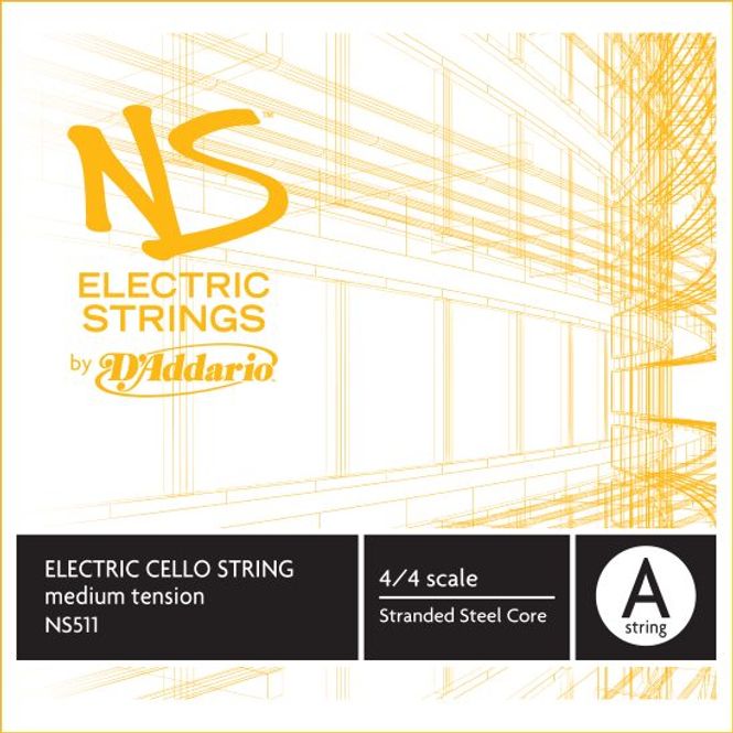 Hovedbilde Daddario Orchestral NS511 NS Electric Cello A 4/4 /Medium Tension