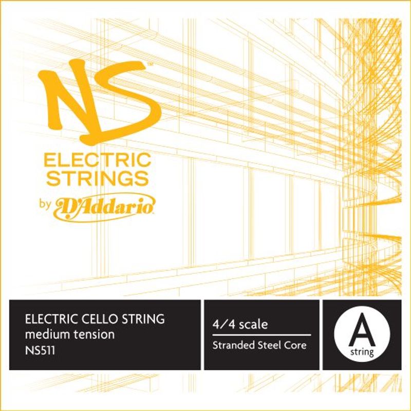 Daddario Orchestral NS511 NS Electric Cello A 4/4 /Medium Tension