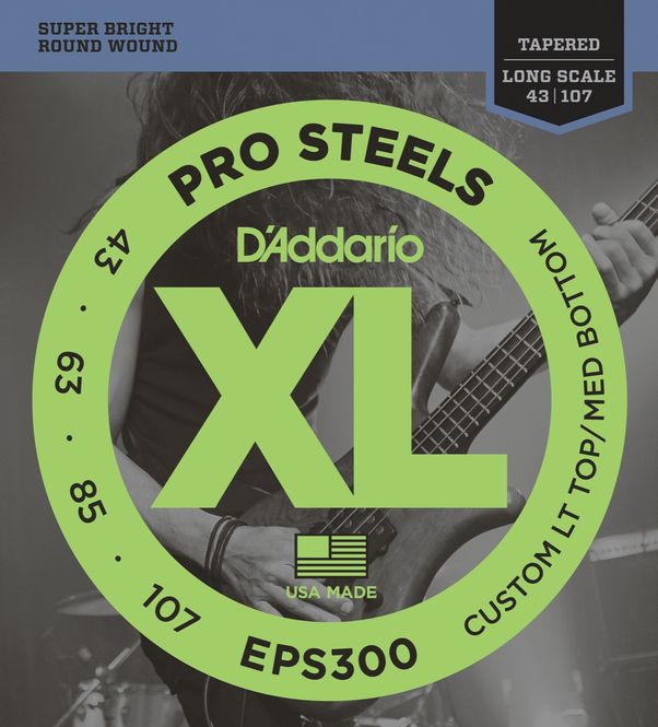 Hovedbilde D'Addario EPS300 Strängset Elbas ProSteels 043-107