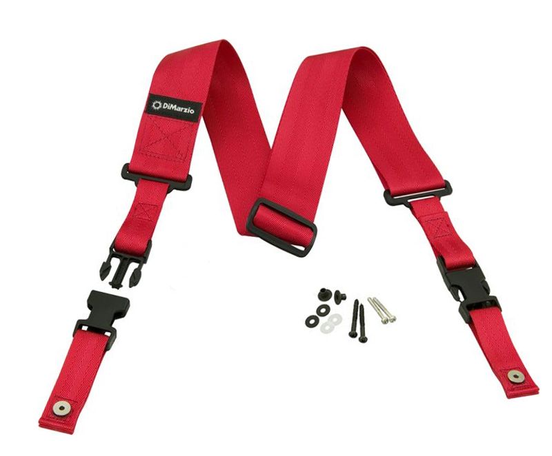 Dimarzio DD2200RD 2'' ClipLock Strap Nylon Red