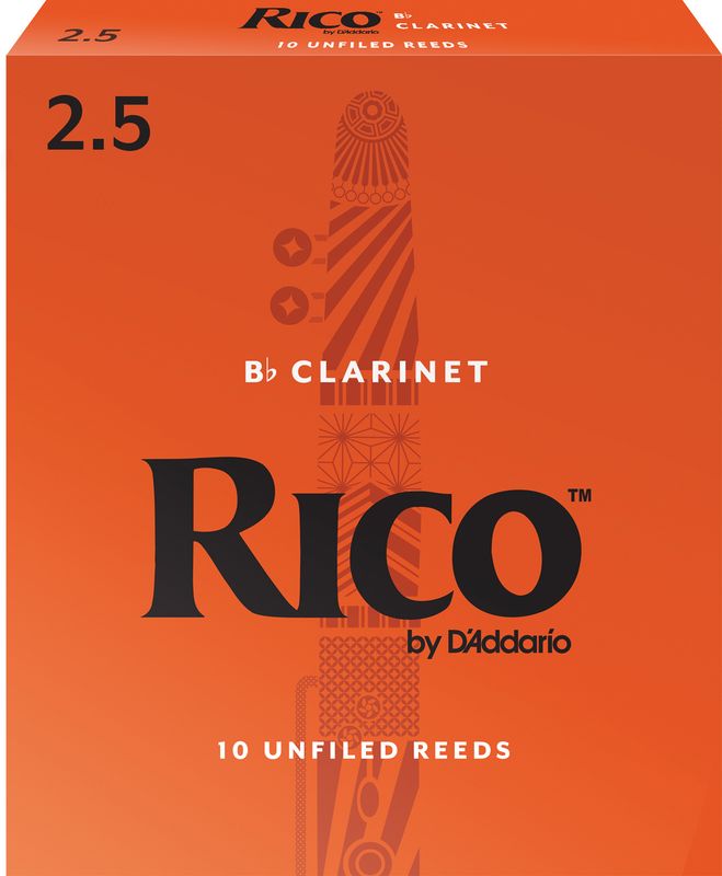 D'Addario RCA1025 Rörblad Rico Bb-Klarinett 10-p. 2.5
