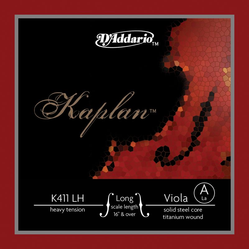 Daddario Orchestral K411 LH Kaplan Forza Viola A Long /Heavy Tension
