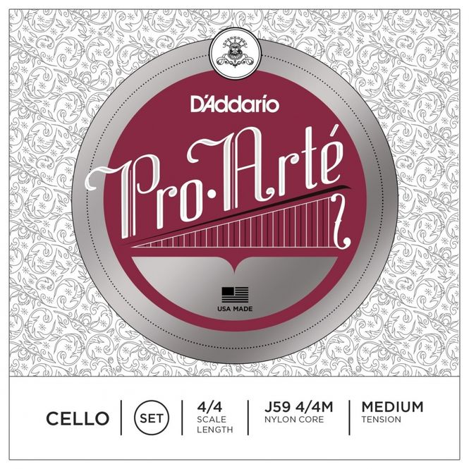 Hovedbilde Daddario Orchestral J59 4/4M Pro Arte Cello Set ...