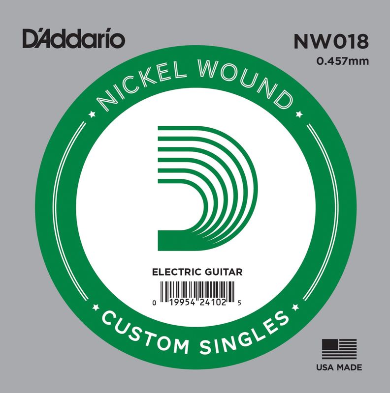 D'Addario NW018 Gitarsträng Elgitar Nickel Wound 018