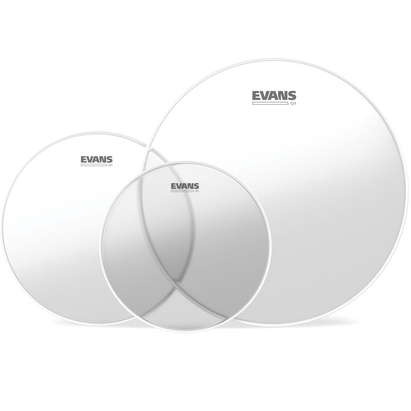 Evans ETP-G1CLR-F Tom Pack Genera G1Clear Fusion 10'', 12'', 14''