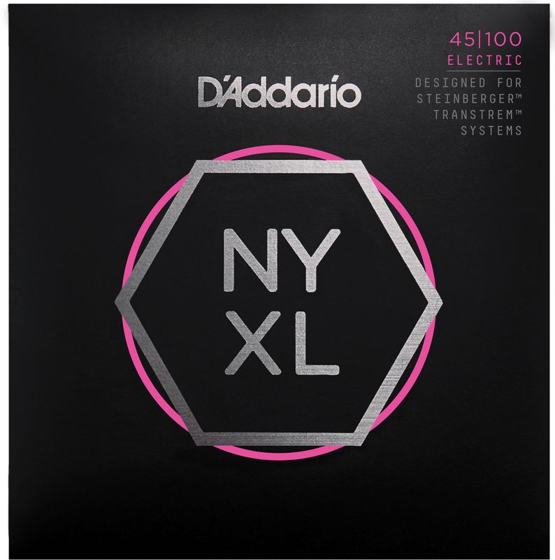 D'Addario NYXLS45100 Strängset NYXL Elbas Double Ball/Steinberger 045-100