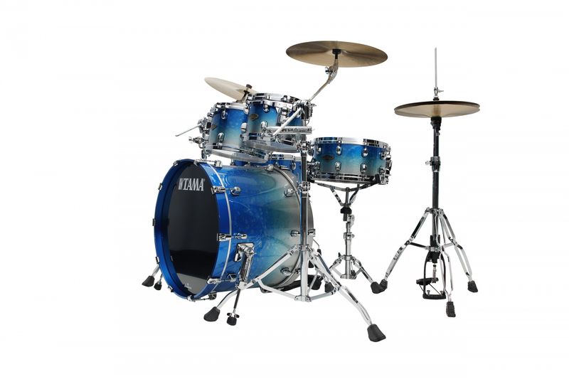 Tama WBS52RZS-MBI SC Walnut/Birch 5-shellkit (10,12,14,16,22), Molten Blue Ice Fade