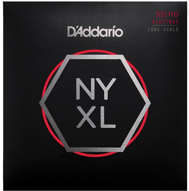 Hovedbilde D'Addario NYXL55110 Strängset Elbas NYXL Nickel Wound 055-110 Heavy