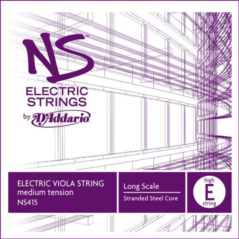 Daddario Orchestral NS415 NS Electric Viola High E Long /Medium Tension