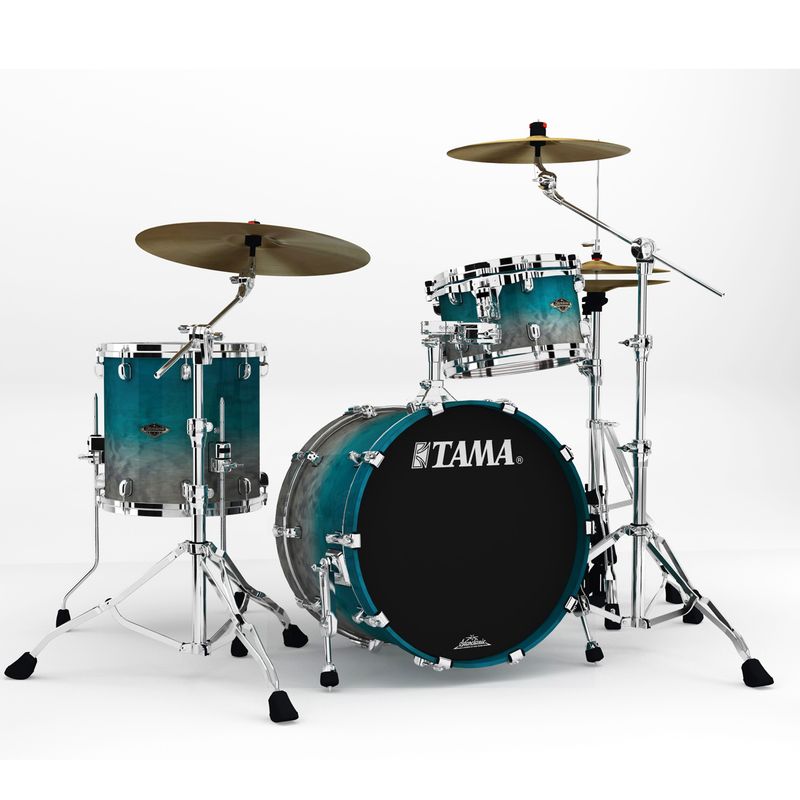 Tama WBS30RS-SPF SC Walnut/Birch 3-shellkit (12,14,20), Satin Sapphire Fade