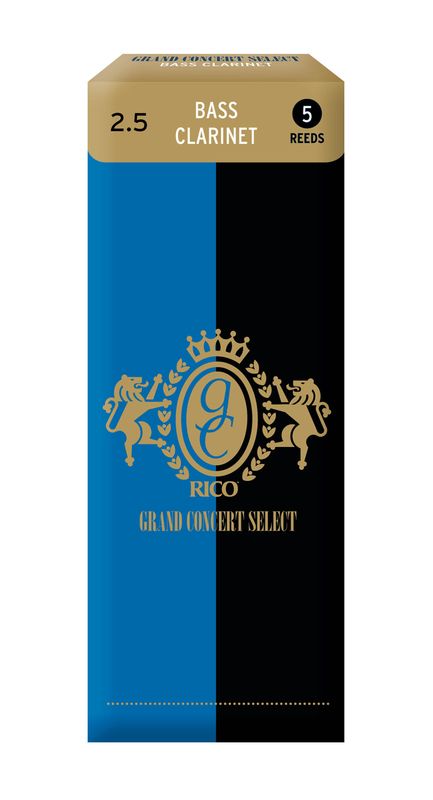 D'Addario RGB05SCL250 Rörblad Grand Consert Select Bas-Klarinett 5-p. 2.5