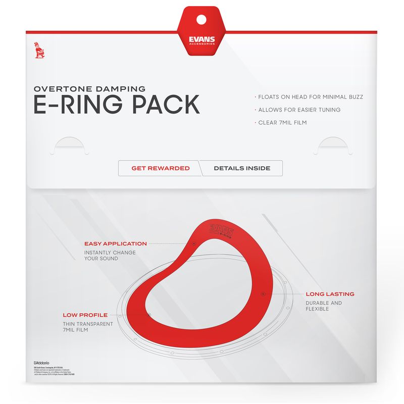 Evans ER-SNARE E-Ring Snare pack (2 x 14'')
