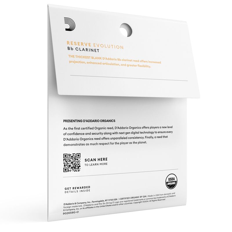 D'Addario ODCE0335 Org. Reserve Evolution Bb-Klarinett 3-p 3.5