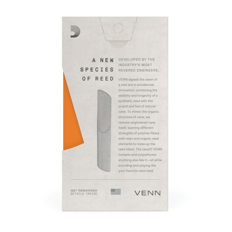 D'Addario VTS0125G2 D'Addario VENN rörblad Tenor-sax 2.5