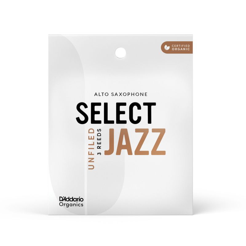 D'Addario ORRS03ASX2S Org. Select Jazz Un-Filed Alt-sax 3-p. 2S
