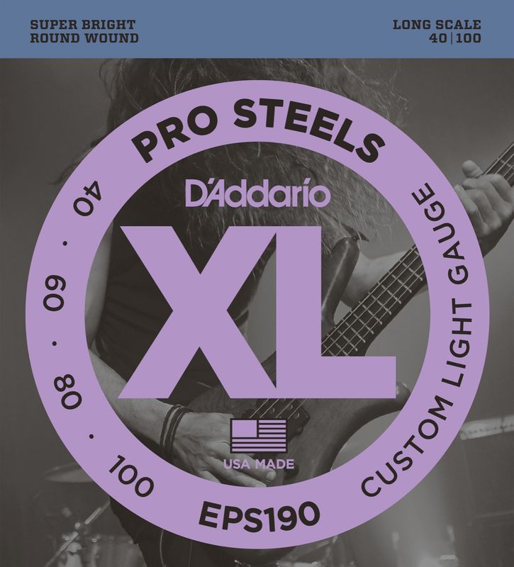 D'Addario EPS190 Strängset Elbas ProSteels 040-100