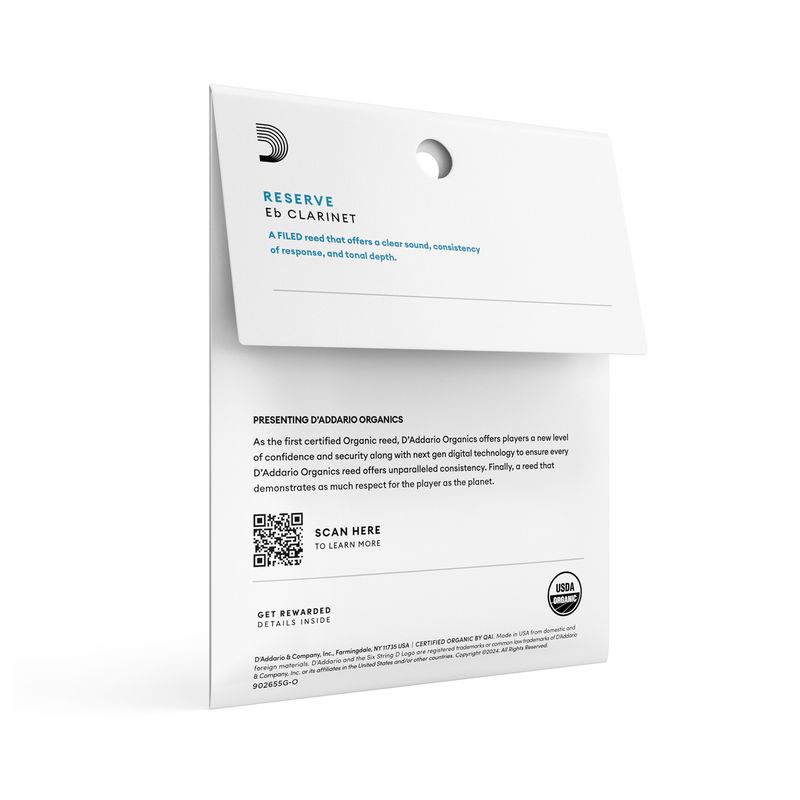 D'Addario ODBR0335 Org. Reserve Eb-Klarinett 3-p 3.5