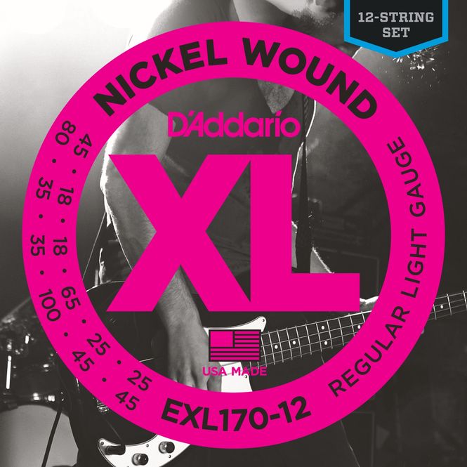 Hovedbilde D'Addario EXL170-12 Strängset Elbas Nickel Wound ...