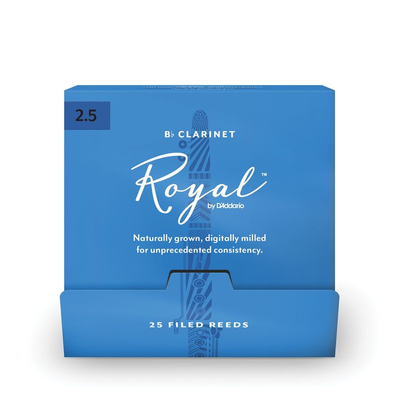 D'Addario RCB0125-B25 Rörblad Royal Bb-Klarinett. 25-p. 2.5 Sealed
