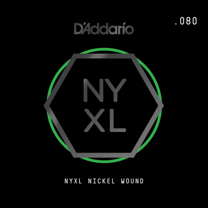 Hovedbilde D'Addario NYNW080 Gitarsträng NYXL Nickel Wound 080