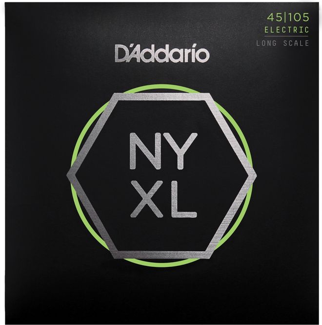 Hovedbilde D'Addario NYXL45105 Strängset Elbas NYXL Nickel Wound 045-105 Custom Light