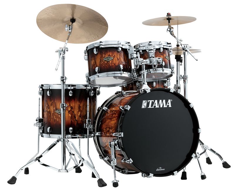Tama WBS42S-MBR SC Walnut/Birch 4-shellkit (10,12,16,22), Molten Brown Burst