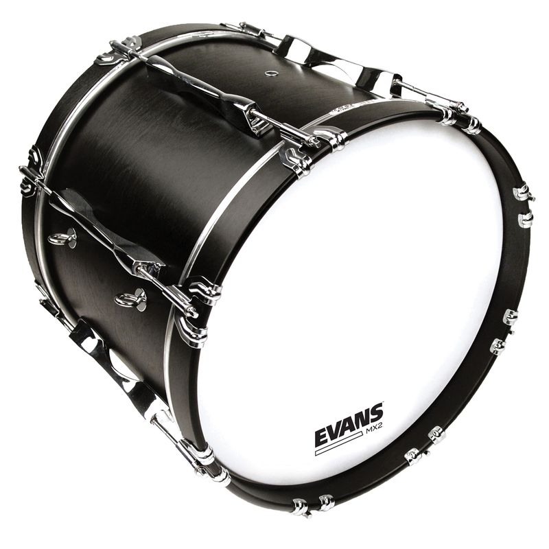 Evans BD18MX2W 18'' Bastrumskinn March Bass White