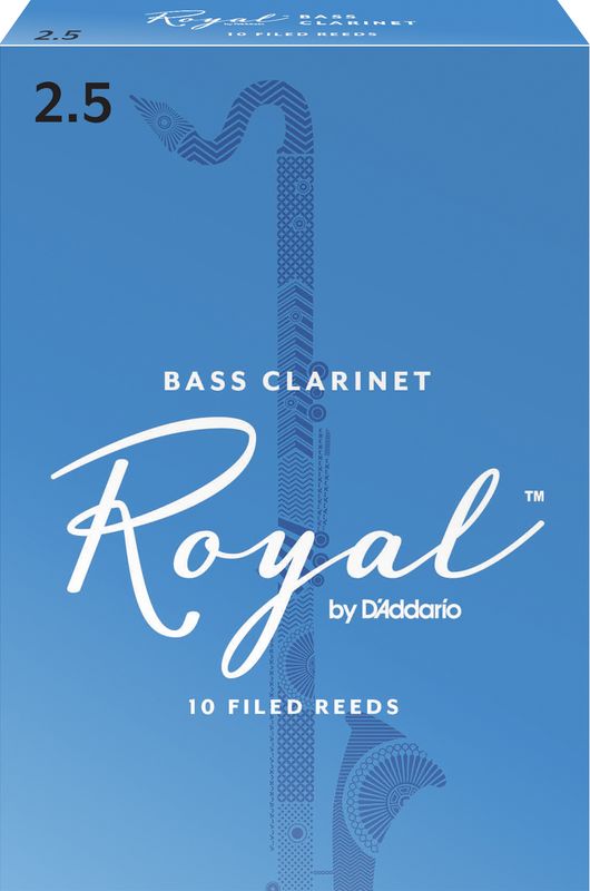 D'Addario REB1025 Rörblad Royal Bas-Klarinett. 10-p. 2.5