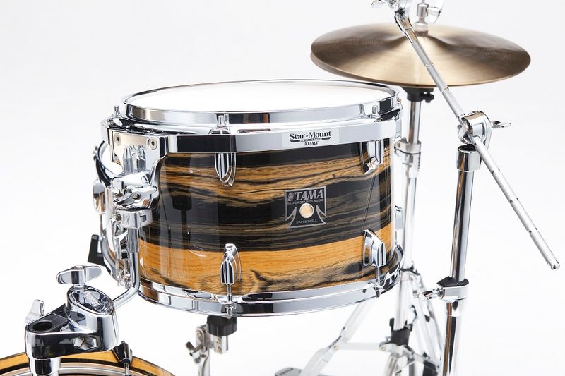 Tama CK48S-NET Superstar Classic MA 4-del Shell-kit, Natural Ebony Tiger Wrap