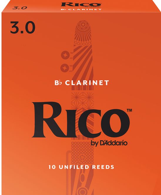 Hovedbilde D'Addario RCA1030 Rörblad Rico Bb-Klarinett 10-p. 3