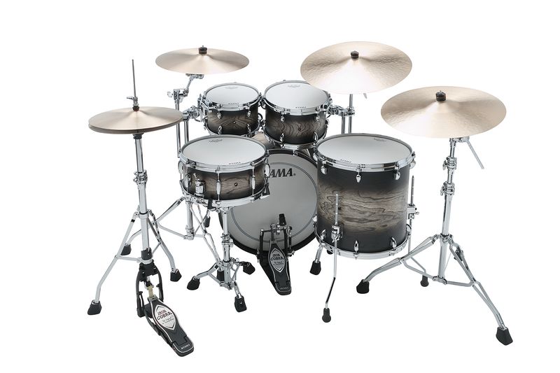 Tama TW42RZS-ASBJ Star Walnut 4-set shellkit (10,12,16,22), Satin Black Jap. Sen Burst