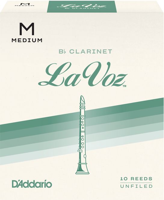 Hovedbilde D'Addario RCC10MD Rörblad La Voz Bb-Klarinett ...