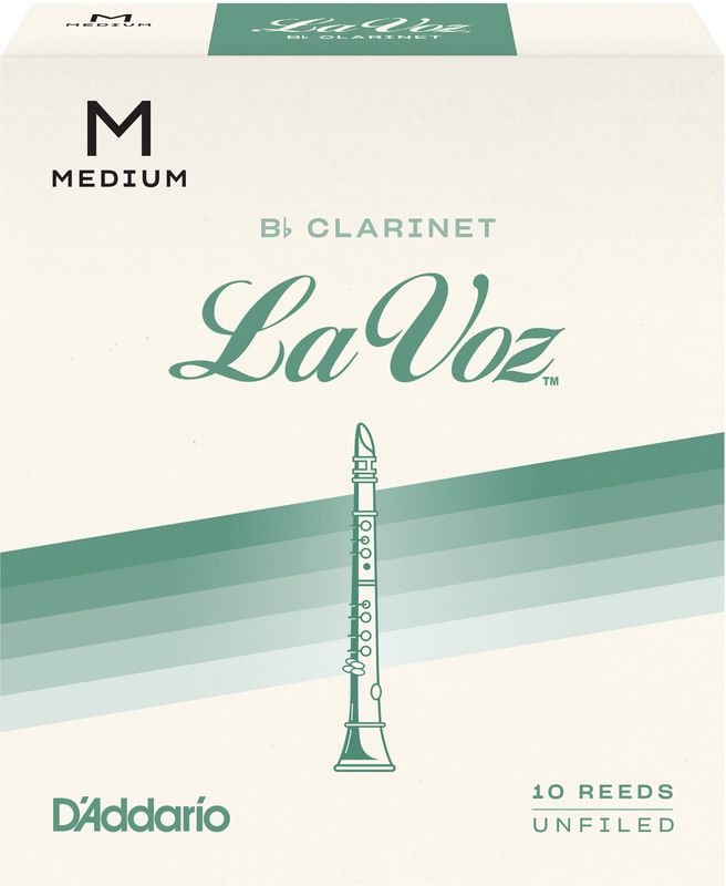 D'Addario RCC10MD Rörblad La Voz Bb-Klarinett 10-p. MD