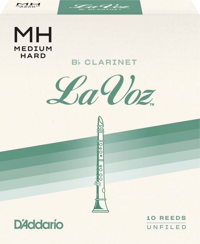 D'Addario RCC10MH Rörblad La Voz Bb-Klarinett 10-p. MH