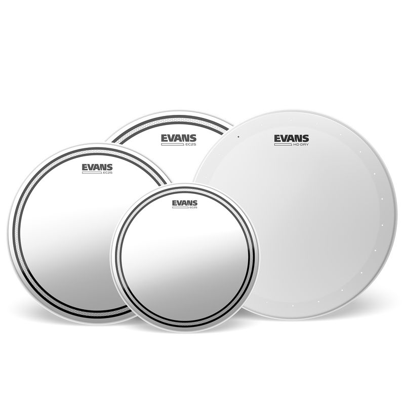 Evans EPP-EC2SHDD-F Pre Pack ES2S Clear Fusion 10'', 12'', 14''+ B14HDD