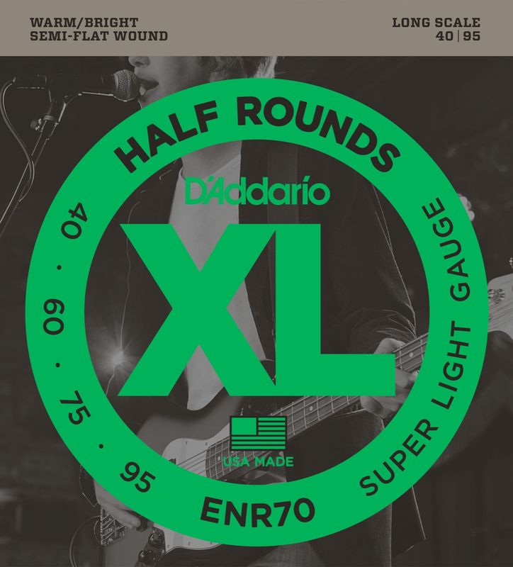 D'Addario ENR70 Strängset Elbas Nickel Half Rounds 040 - 095