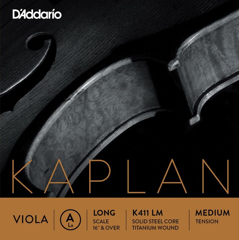 Daddario Orchestral K411 LM Kaplan Forza Viola A Long /Medium Tension