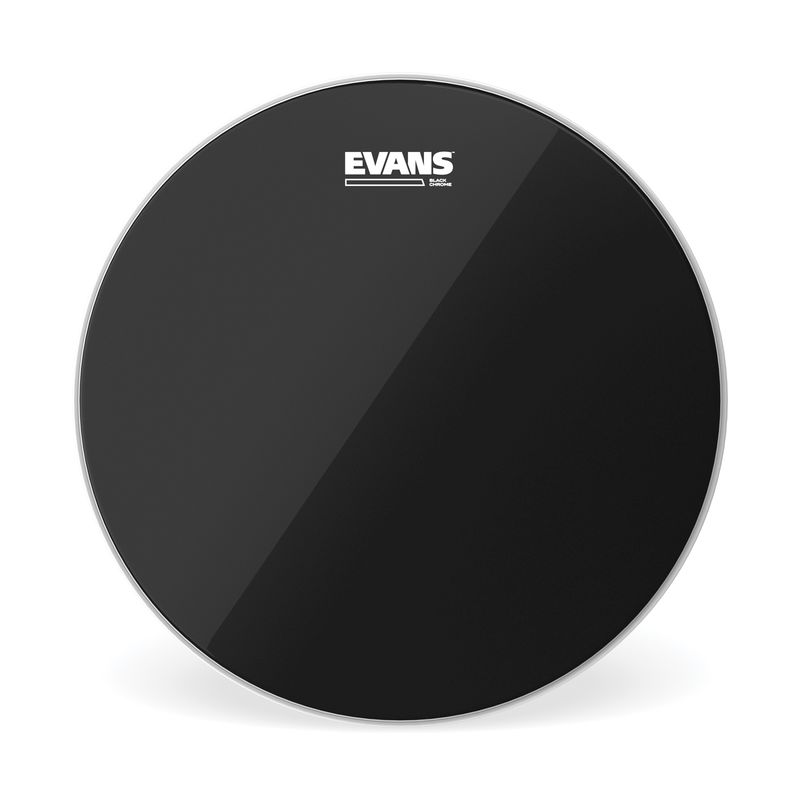 Evans TT15CHR 15'' Pukskinn Black Chrome Clear