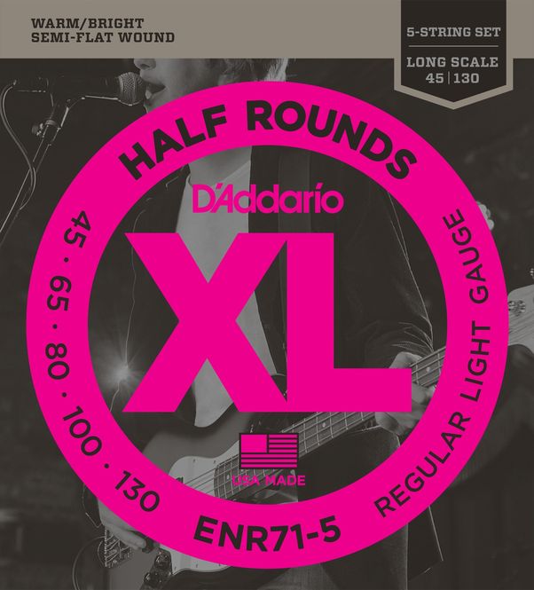 Hovedbilde D'Addario ENR71-5 Strängset Elbas Nickel Half ...
