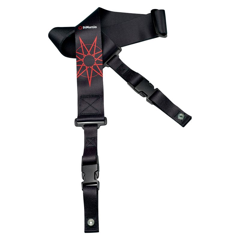 Dimarzio DD2248 2'' ClipLock Strap Nylon Jim Root - Black/Red