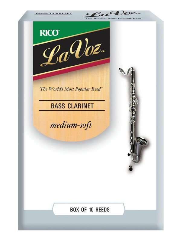 D'Addario REC10MS Rörblad La Voz Bas-Klarinett 10-p. MS