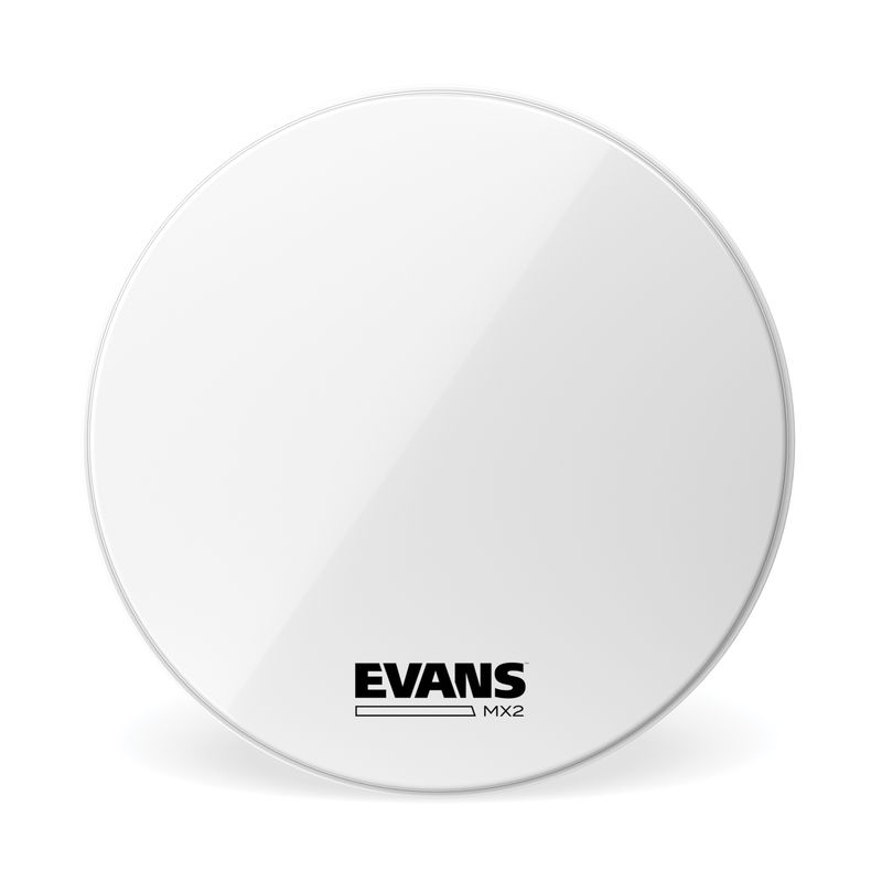 Evans BD24MX2W 24'' Bastrumskinn March Bass White