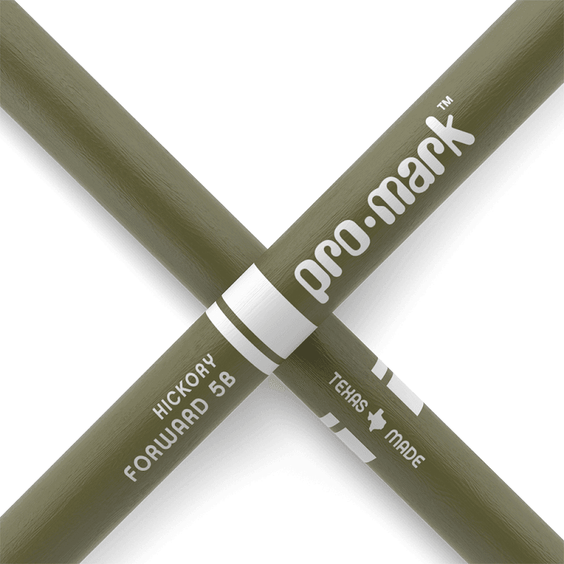 Promark TX5BW-GREEN Classic Painted Forward 5B, Oval tip - Green
