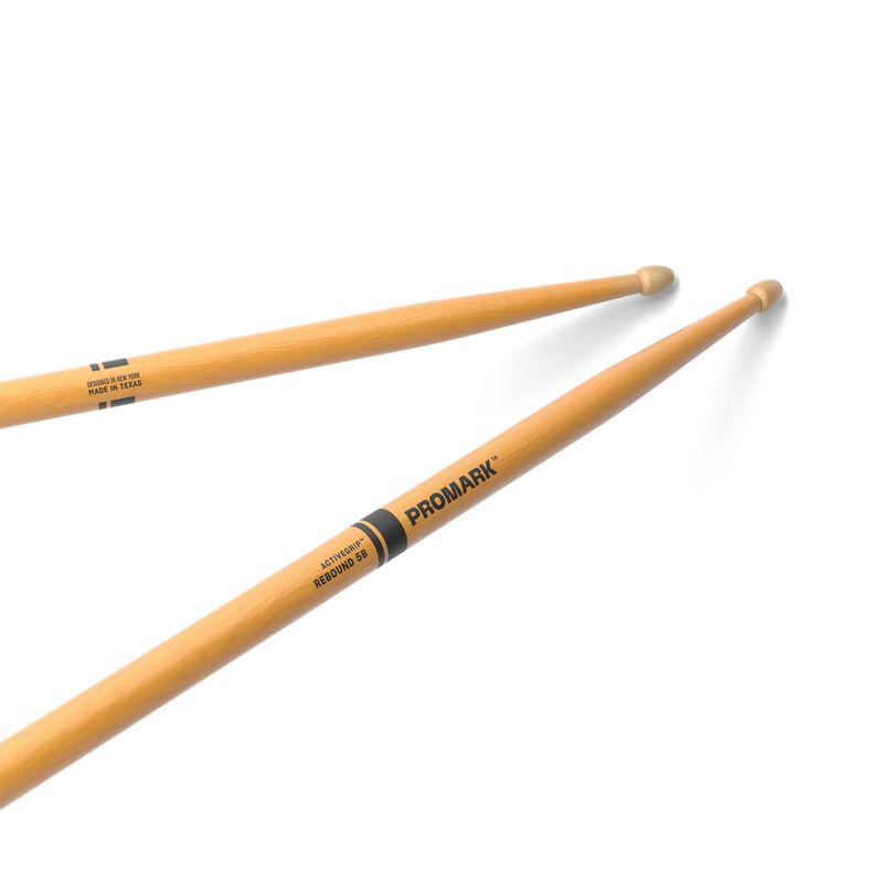Promark R5BAGC Rebound 5B, ActiveGrip Clear Hickory, Acorn tip