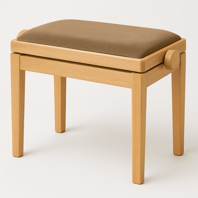 Hidrau BG1 Regulerbar Pianokrakk Natur Matt med Sand sete i Velur