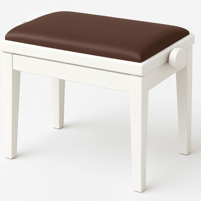 Hovedbilde Hidrau BG1 Regulerbar Pianokrakk Hvit Blank med ...